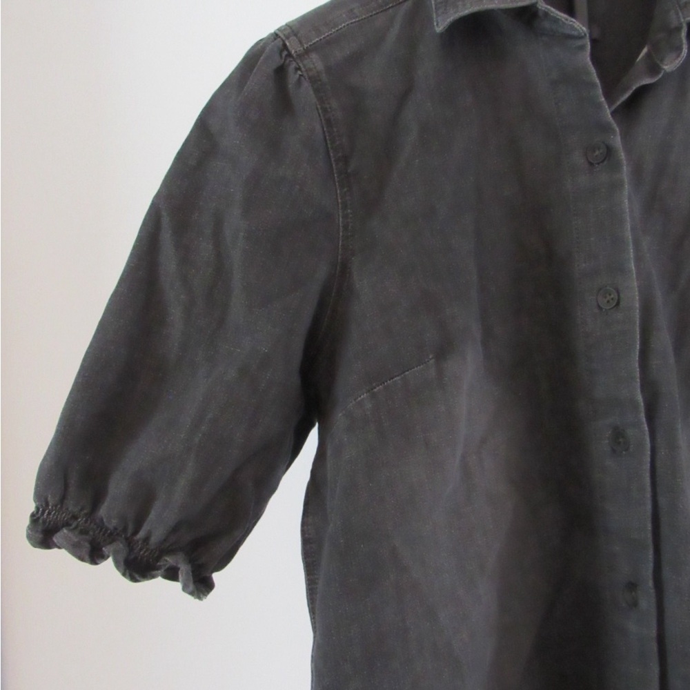 NYDJ Charcoal Short Sleeve Blouse